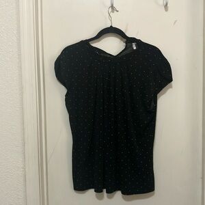 Elle, Large Black and white dots, sleeveless shirt